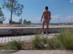 Urban nudism in Nea Paralia Thessaloniki 31/07/2014 https://vimeo.com/102236099