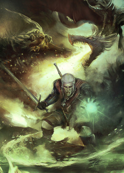 videogamenostalgia:  The Witcher - by Kamesanin (via: geeksngamers)