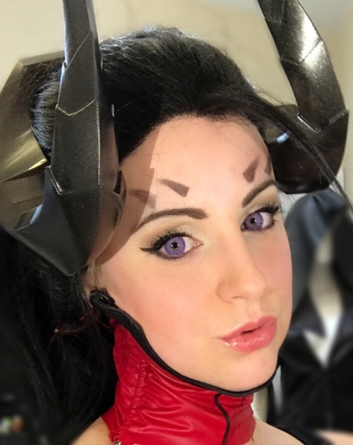 hydraworx:Very quick makeup test for Devil Mercy for Katsucon crunch morale. Almosssst donnnnne!