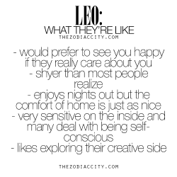 zodiaccity:  Leo: What They’re Like. | TheZodiacCity.com 