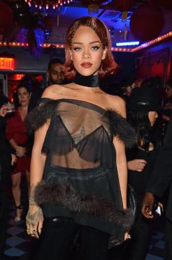 hellyeahrihannafenty:  Rihanna at her Met Gala after party in