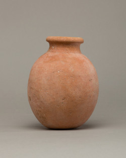 the-met-art: Globular necked jar of desert clay, Egyptian ArtMedium: