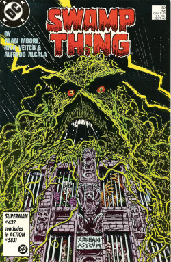 Cover art by Steve Bissette for Swamp Thing 52 (DC Comics, 1986).