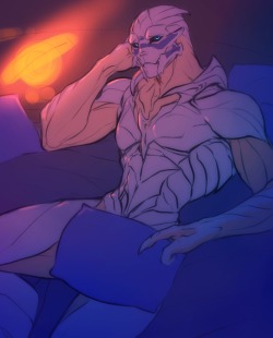 relay314:  here have a saucy Garrus iPad doodle because you’re