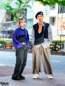 tokyo-fashion:  Japanese hair stylists Monyo and Kenta on the