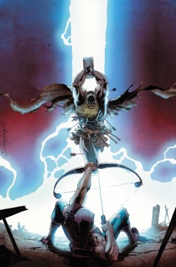 westcoastavengers:  Thor Vs Hawkeye by Scott Campbell