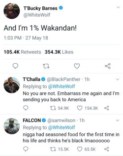 brianabreeze:  gahdamnpunk:Lmfaaoooo who’s responsible   T’challa