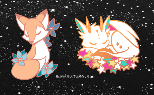 a couple of original designs I made for enamel pins! c:✨ can