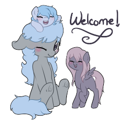 bubblepopmod:  HELLO MY NAME IS RUE AND I AM A SMALL GREY HORSE