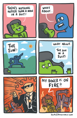 heckifiknowcomics:  my boner may be on fire but u can still touch