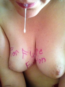 makemedum:  Drooling on command onto my tiny b cups. Dazing out