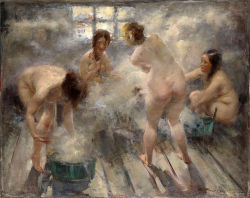 russianbathgirls:In Russian Banya by Tikhov