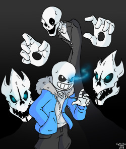 Wanted to do some more Undertale fanart, so here’s Sans and