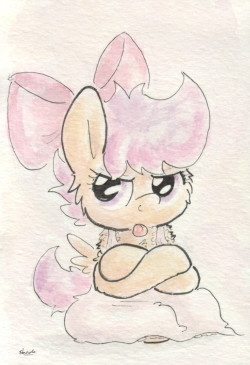 slightlyshade:  Scootaloo does not find Apple Bloom’s outfit