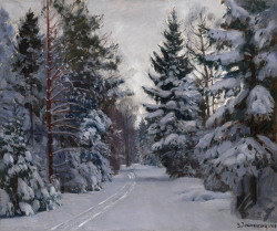 laclefdescoeurs:  Tracks in the Snow, 1928, Stanislav Zhukovsky