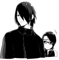 sasusaku2609:sasuke and sarada 