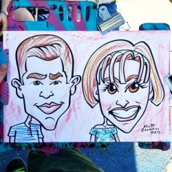 Caricature done at Dairy Delight. Summer means ice cream for