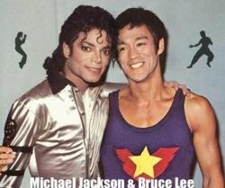 feiyueshoesusa:Michael Jackson & Bruce LeeOMG! Is this pic