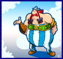 eggmanfan91:  Some Obélix and Asiérix fan art, as the remake