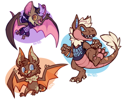 buyobopfever:  some itty bitty commissions for indra! BATS AND