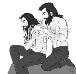 hvit-ravn:  some younger thorin and dwalin 