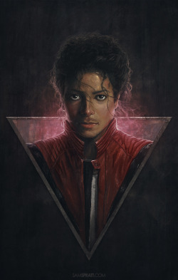 samspratt:  “Michael Jackson” - Illustration by Sam