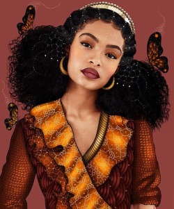 blackart365:THE BEAUTIFUL YARA SHAHIDI art of @thick_east_african_girl