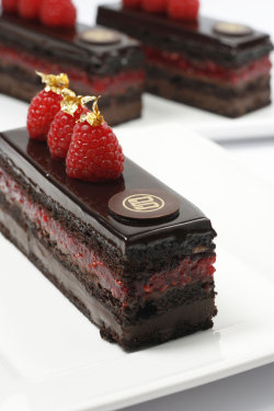 chocolatefoood:  snack-times:  raspberry chocolate cake by ~mohmmmed