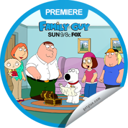      I just unlocked the Family Guy Season 11 Premiere sticker