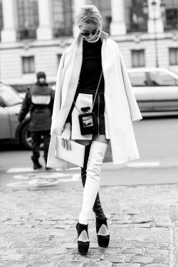    Spring 2014 Couture Week - Street Style  