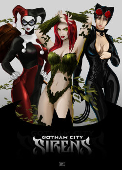 fantasy-scifi:  the Gotham City Sirens by teban19