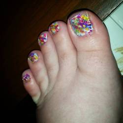 Speckled egg toes again.  #instanails #instanailstyle #nailedit