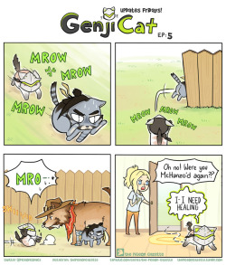 thepigeongazette:  It’s howl noon….:D GenjiCat is gonna be