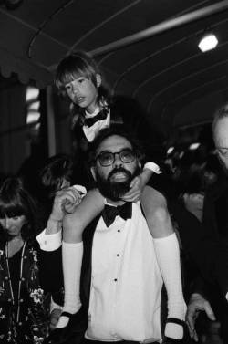 hollywood-portraits: Francis Ford Coppola and his daughter Sofia