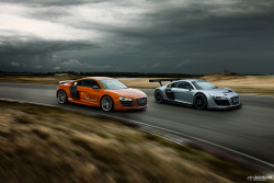 automotivated:  Audi R8GT & Audi R8LMS on Racetrack Gross