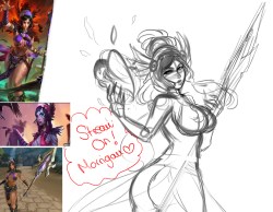 I love the new goddess Morrigan, Streaming her NOW! <3https://picarto.tv/lawzilla