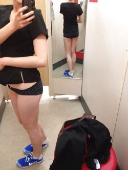 Changing room selfies