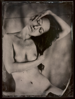 treml:Ambrotype by me (2014) - When dipping the plate into the