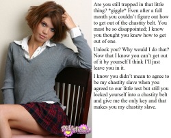 Chastity Caption.