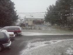 It’s snowing in Roanoke. This weather is erotic.