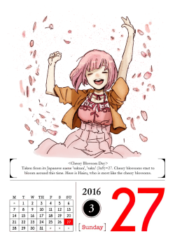 March 27, 2016A cherry blossom, or sakura, is considered as the