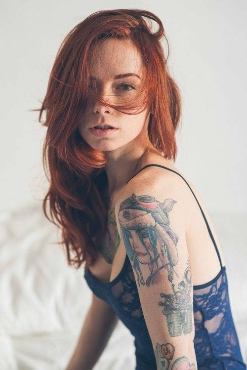 An edgy redhead for you, Sir.