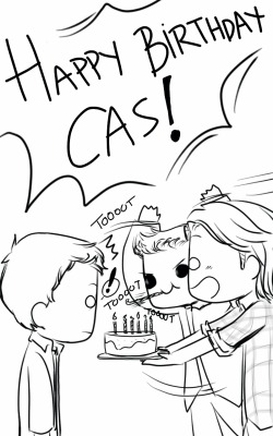 castihalo:  HAPPY BIRTHDAY CASTIEL LET ME TUCK YOU INTO BED AND