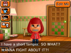 i just wanted to share the first thing my ruby mii said to me