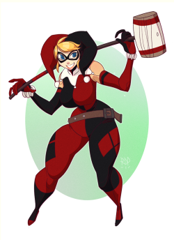 samuraiblack:  a break from commissions. some harley fan art,