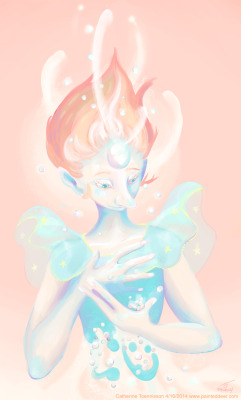 papercallalilies:  Pearl~ I plan on painting all the gems as