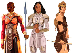 mohtz:  Okoye, Valkyrie, Antiope / Leaders of All-female Warriors(speed