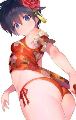 memeppoi:  96mimo414: “（女体化）一回ボツったんですがもったいなかったので着色したウルトラミニチャイナ♀すーす