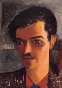 Nathaniel Davies (Welsh, 1922-1996), Self Portrait, 1947. Oil