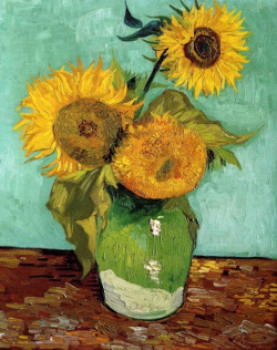 goodreadss:  Three Sunflowers in Vase by Vincent van Gogh Vase